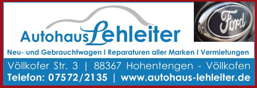 Autohaus Lehleiter GmbH Autohaus Lehleiter GmbH