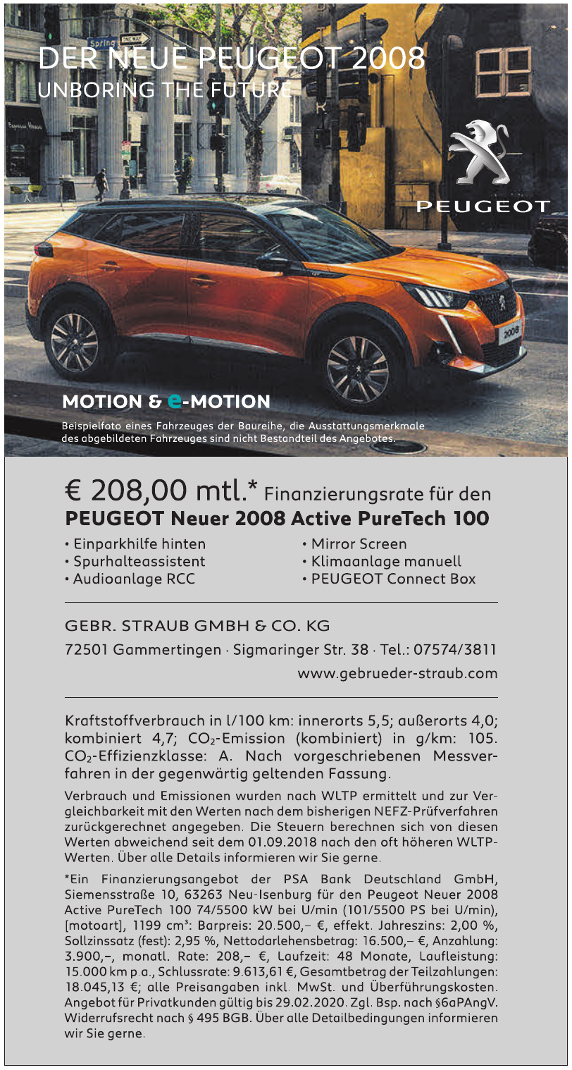 Gebr. Straub GmbH & Co. KG Gebr. Straub GmbH & Co. KG