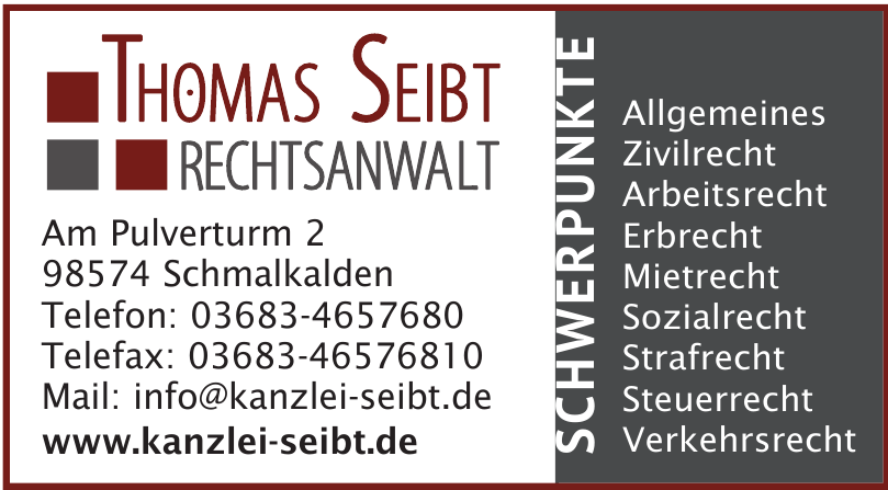 Thomas Seibt Rechtssanwalt Thomas Seibt Rechtssanwalt