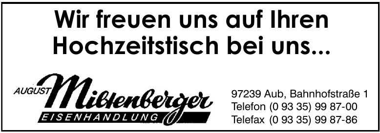 Eisenhandlung August Miltenberger Eisenhandlung August Miltenberger