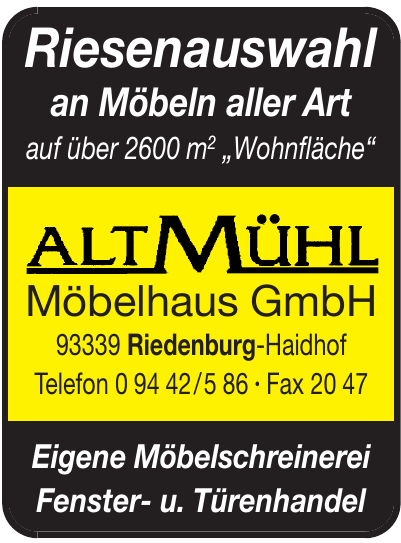 Altmühl Möbelhaus GmbH Altmühl Möbelhaus GmbH