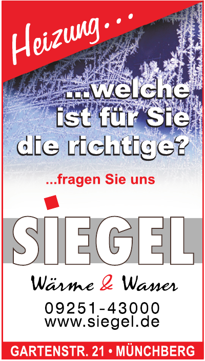 Siegel Wärme & Wasser Siegel Wärme & Wasser