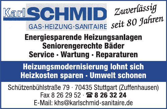 Karl Schmid Gas-Heizung-Sanitaire