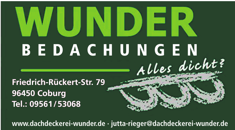 Wunder Bedachungen Wunder Bedachungen