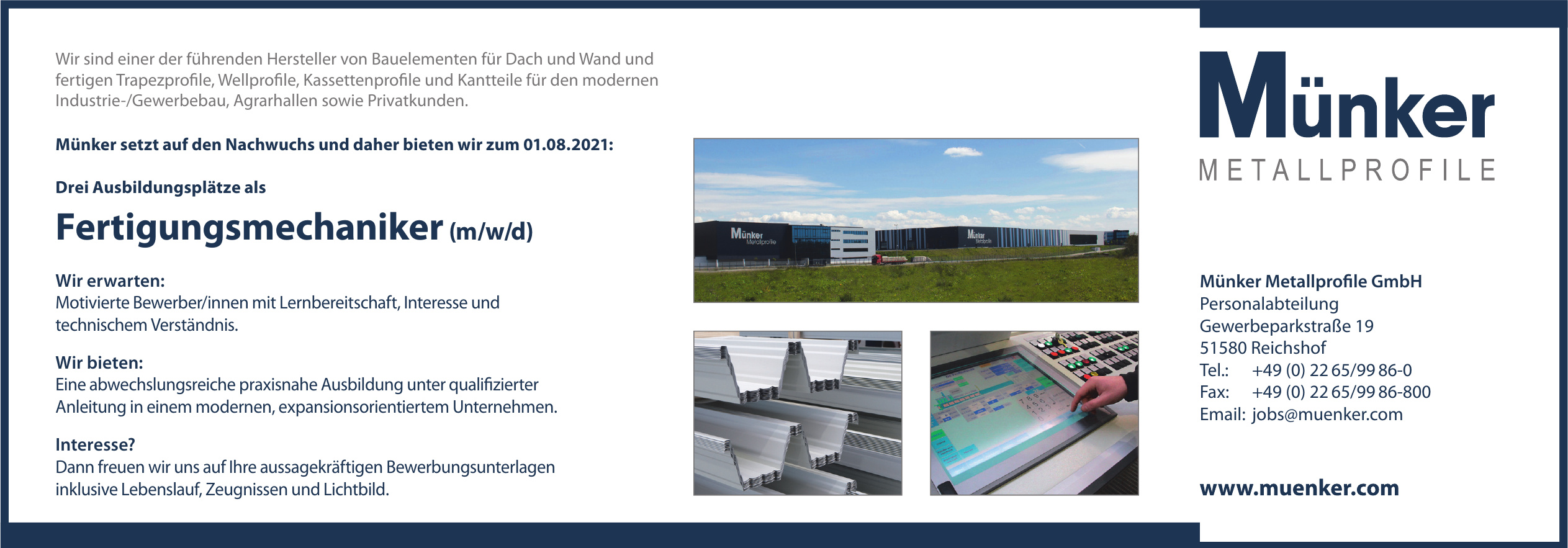 Münker Metallprofile GmbH Münker Metallprofile GmbH