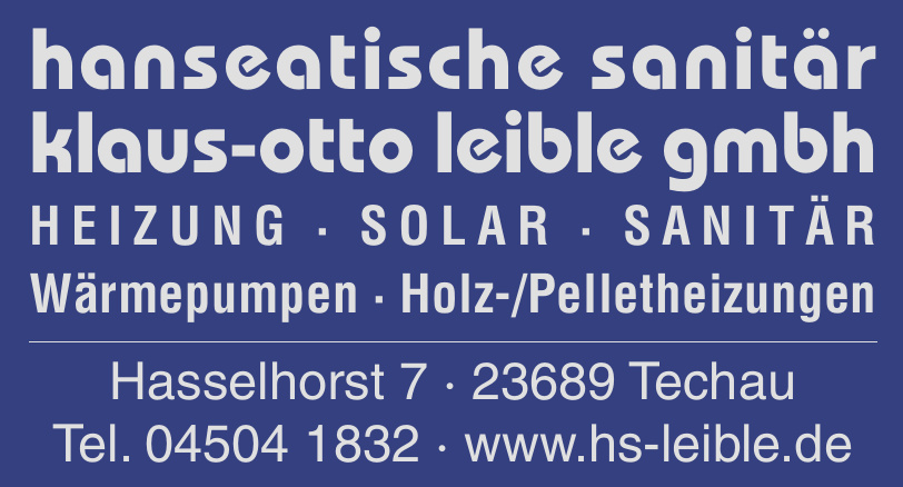 Hanseatische Sanitär Klaus-Otto Leible GmbH Hanseatische Sanitär Klaus-Otto Leible GmbH