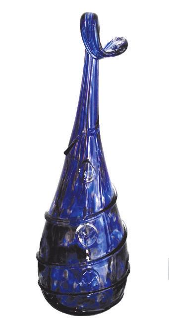 Nikolsk blue dekoratives Glasobjekt in blau oder violett ca. 1mhoch 700 €