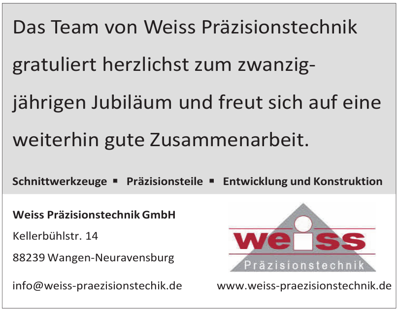 Weiss Präzisionstechnik GmbH Weiss Präzisionstechnik GmbH