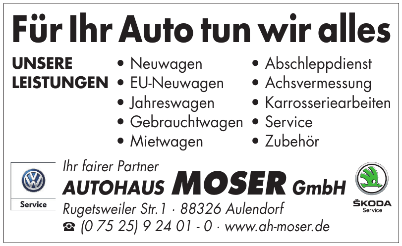 Autohaus Moser GmbH Autohaus Moser GmbH