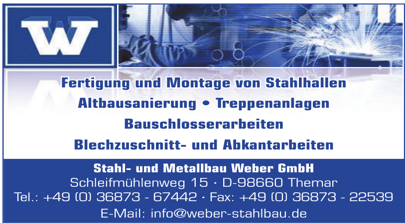 Stahl- und Metallbau Weber GmbH Stahl- und Metallbau Weber GmbH