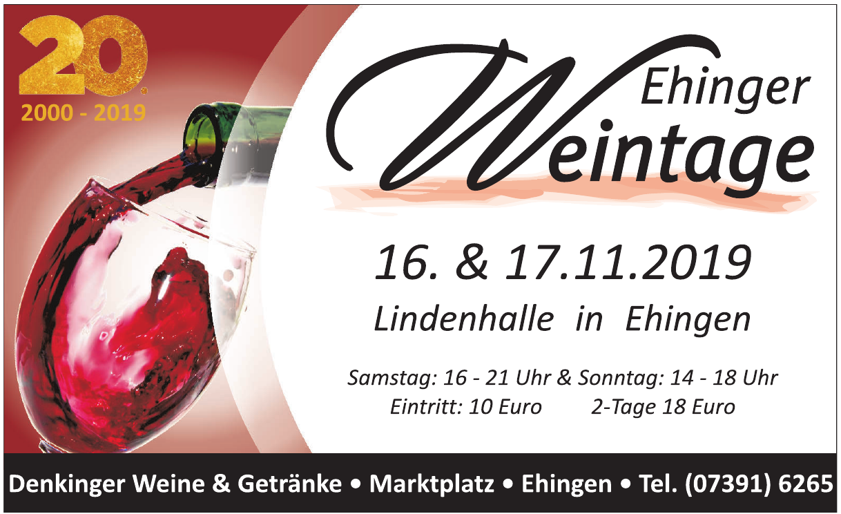 Ehinger Weintage Ehinger Weintage