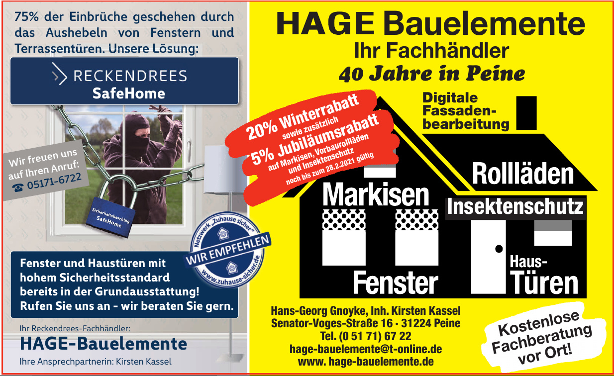 HAGE-Bauelemente HAGE-Bauelemente