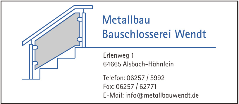 Metallbau Bauschlosserei Wendt Metallbau Bauschlosserei Wendt
