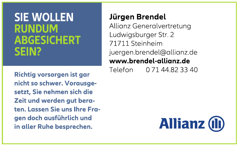 Jürgen Brendel Allianz Generalvertretung