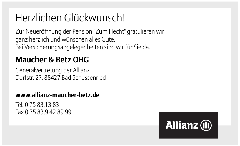 Allianz Agentur Maucher & Betz OHG Allianz Agentur Maucher & Betz OHG