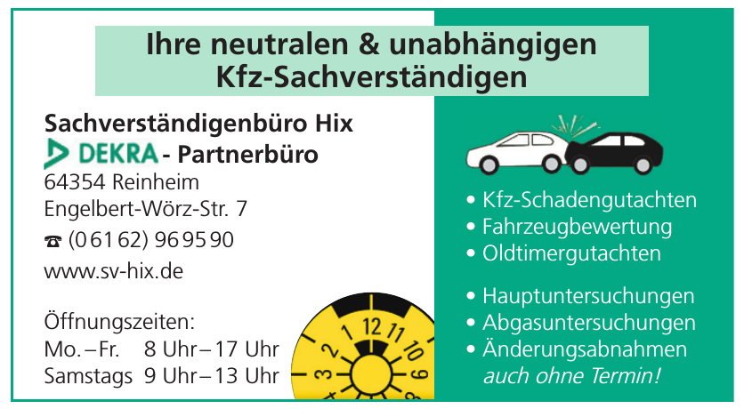 Sachverständigenbüro Hix Sachverständigenbüro Hix