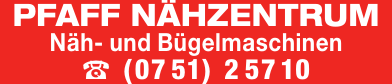 Pfaff Nähzentrum Näh- und Bügelmaschinen Pfaff Nähzentrum Näh- und Bügelmaschinen