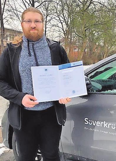 Benjamin Schirmer legte die Gesellenprüfung mit der Gesamtnote „Gut“ ab. Foto: hfr Benjamin Schirmer legte die Gesellenprüfung mit der Gesamtnote „Gut“ ab. Foto: hfr