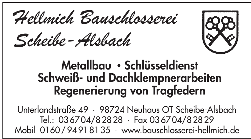Hellmich Bauschlosserei Scheibe-Alsbach Hellmich Bauschlosserei Scheibe-Alsbach