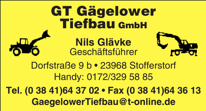 GT Gägelower Tiefbau GmbH GT Gägelower Tiefbau GmbH