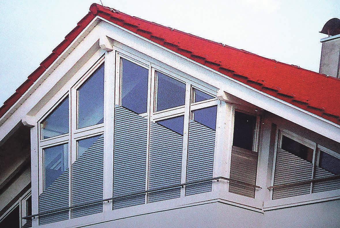 Asymmetrische Rollläden gewinnen immer mehr an Bedeutung. Foto: Heim und Haus Asymmetrische Rollläden gewinnen immer mehr an Bedeutung. Foto: Heim und Haus