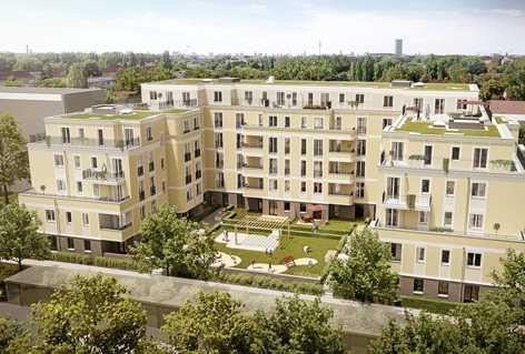 Platz statt Lage: Auf der Suche nach größeren Wohnungen wählen Kaufinteressenten gern weniger zentrale Lagen, wie beim Projekt „Wohnen am Plänterwald“. Foto: Verimag Platz statt Lage: Auf der Suche nach größeren Wohnungen wählen Kaufinteressenten gern weniger zentrale Lagen, wie beim Projekt „Wohnen am Plänterwald“. Foto: Verimag