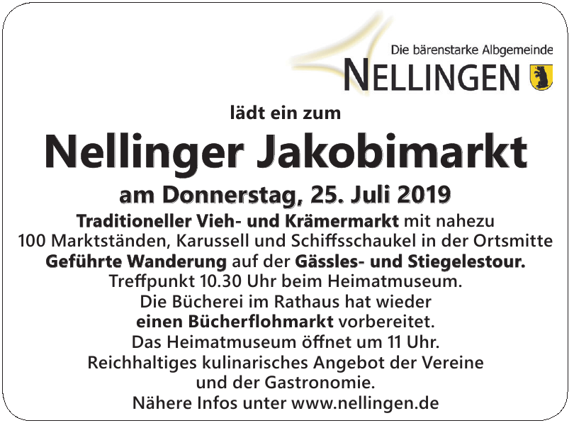 Nellinger Jakobimarkt Nellinger Jakobimarkt