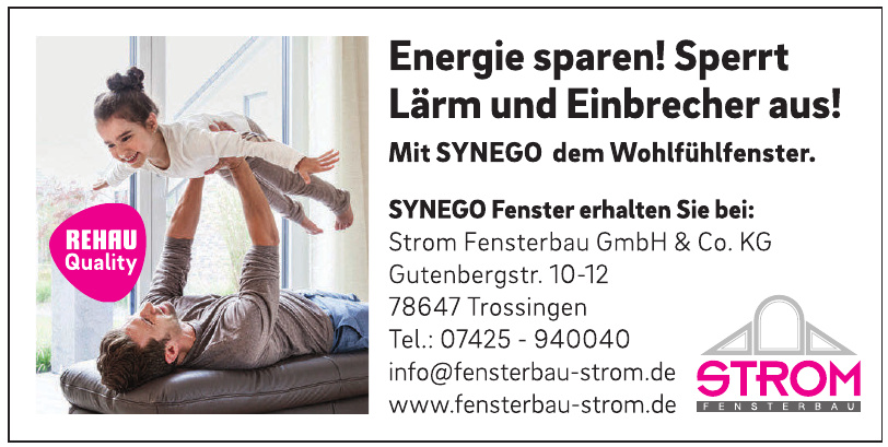 Strom Fensterbau GmbH & Co. KG Strom Fensterbau GmbH & Co. KG