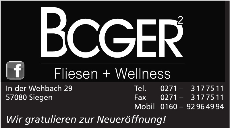 Boger Fliesen + Wellness Boger Fliesen + Wellness