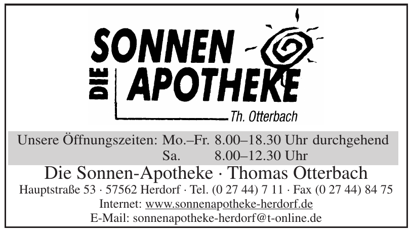 Die Sonnen-Apotheke - Thomas Otterbach Die Sonnen-Apotheke - Thomas Otterbach