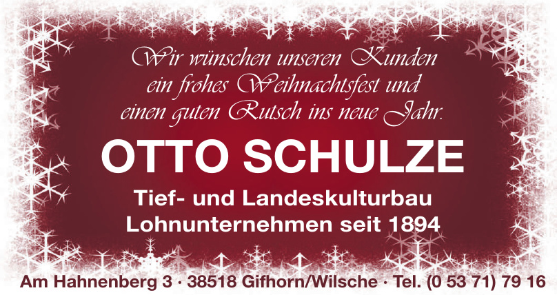Otto Schulze Tief- und Landeskulturbau