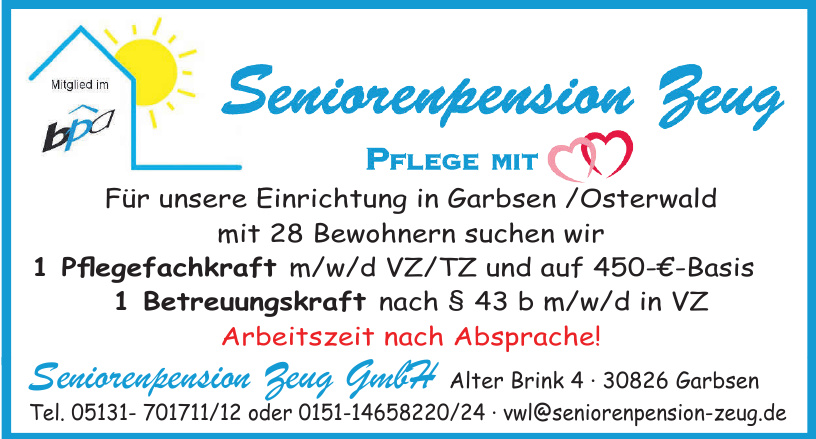 Seniorenpension Zeug GmbH Seniorenpension Zeug GmbH