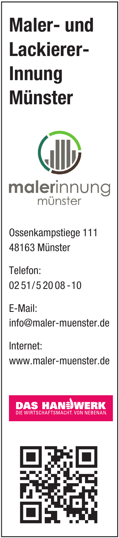 Maler- und Lackierer-Innung Münster Maler- und Lackierer-Innung Münster