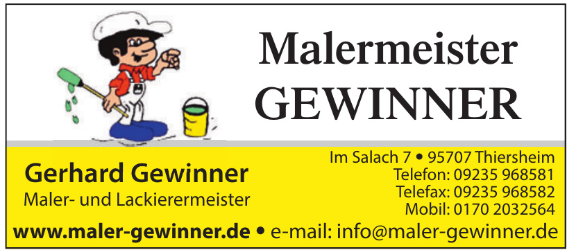 Gerhard Gewinner Maler- und Lackierermeister Gerhard Gewinner Maler- und Lackierermeister