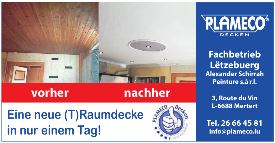 Plameco Decken - Alexander Schirrah Peinture s.àr.l.
