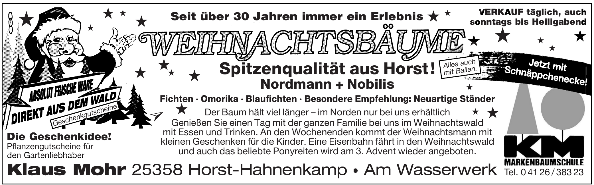 Weihnachtsbäume Klaus Mohr Weihnachtsbäume Klaus Mohr