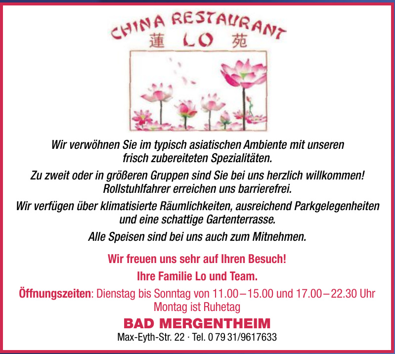 China Restaurant Lo