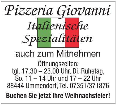 Pizzeria Giovanni Pizzeria Giovanni