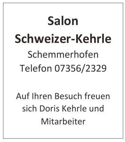 Salon Schweizer-Kehrle Salon Schweizer-Kehrle