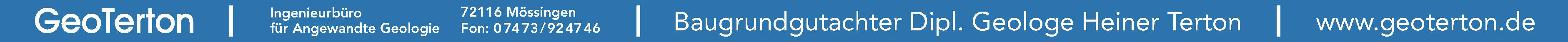 Baugrundgutachter Dipl. Geologe Heiner Terton Baugrundgutachter Dipl. Geologe Heiner Terton