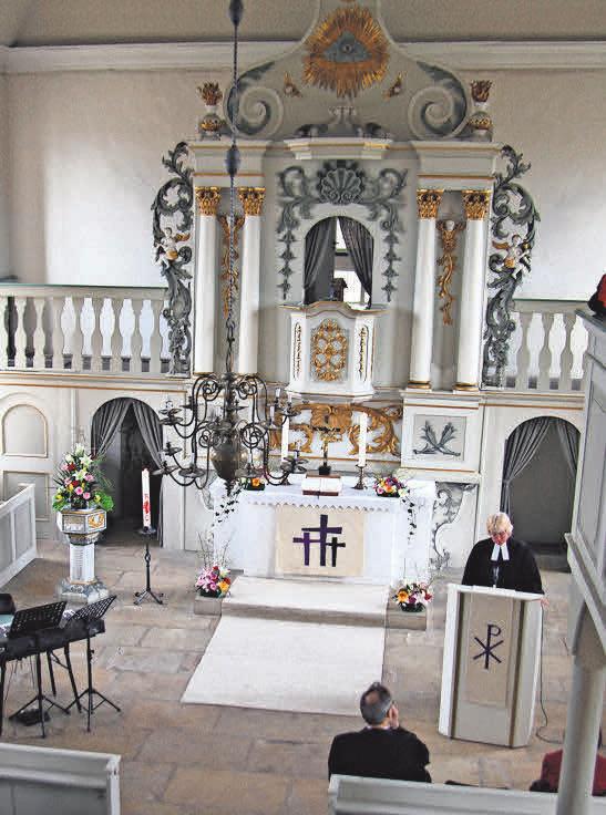 Der Innenraum der Barockkirche ist imposant. Der Innenraum der Barockkirche ist imposant.