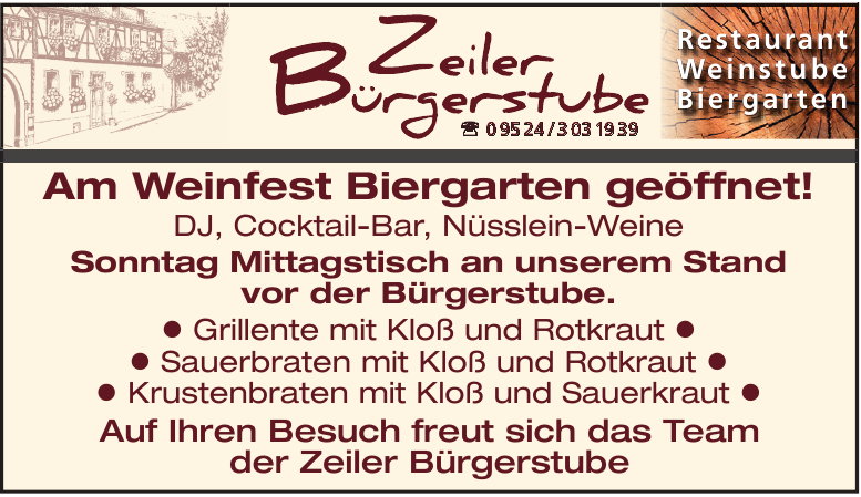Zeiler Bürgerstube Zeiler Bürgerstube