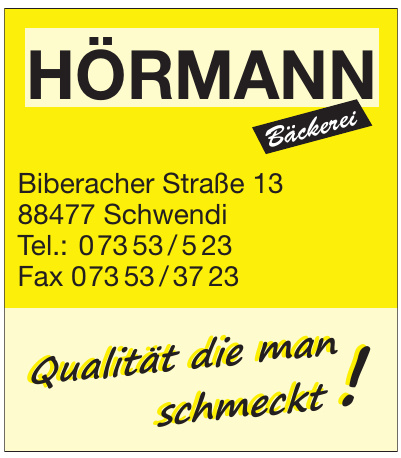 Hörmann Bäckerei Hörmann Bäckerei