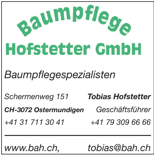 Baumpflege Hofstetter GmbH