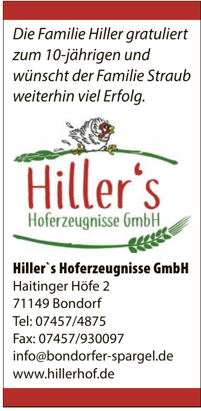 Hiller`s Hoferzeugnisse GmbH