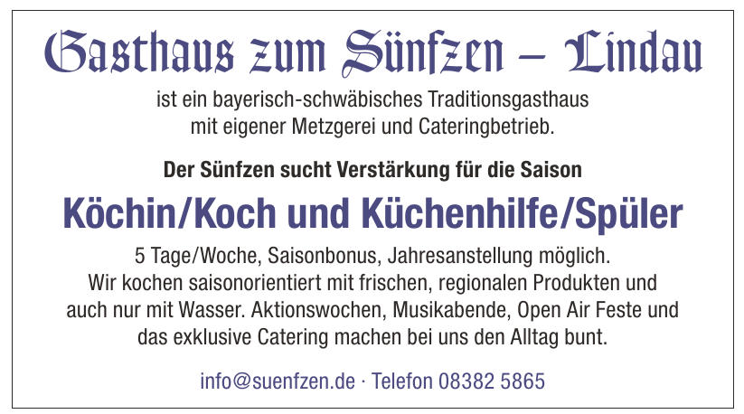 Gasthaus zum Sünfzen – Lindau Gasthaus zum Sünfzen – Lindau