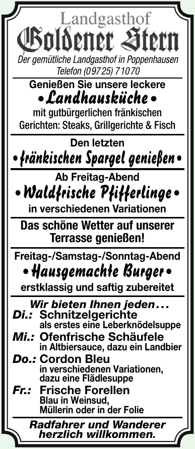 Landgasthof Goldener Stern Landgasthof Goldener Stern