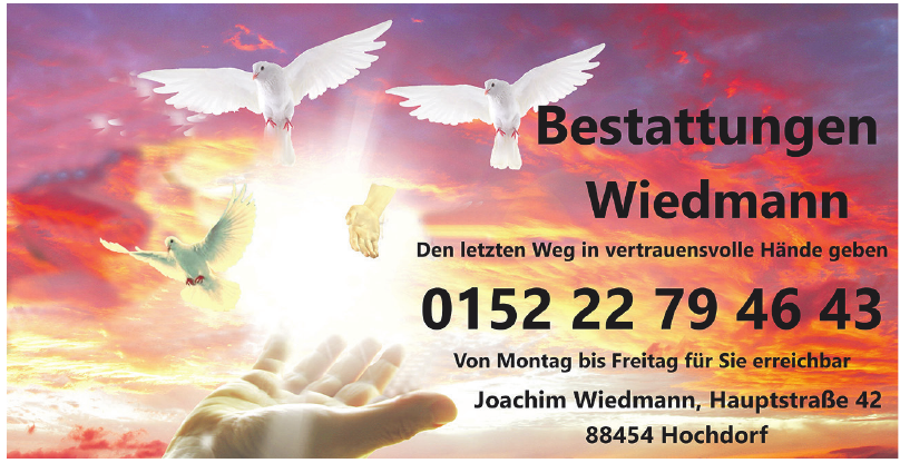 Bestattungen Wiedmann Bestattungen Wiedmann
