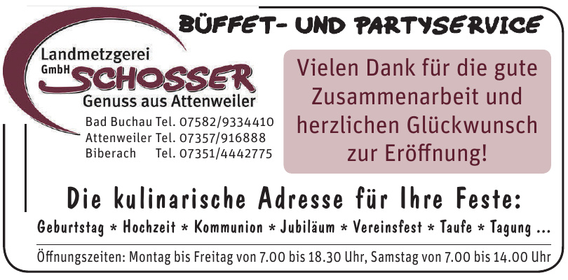 Landmetzgerei Schosser GmbH Landmetzgerei Schosser GmbH