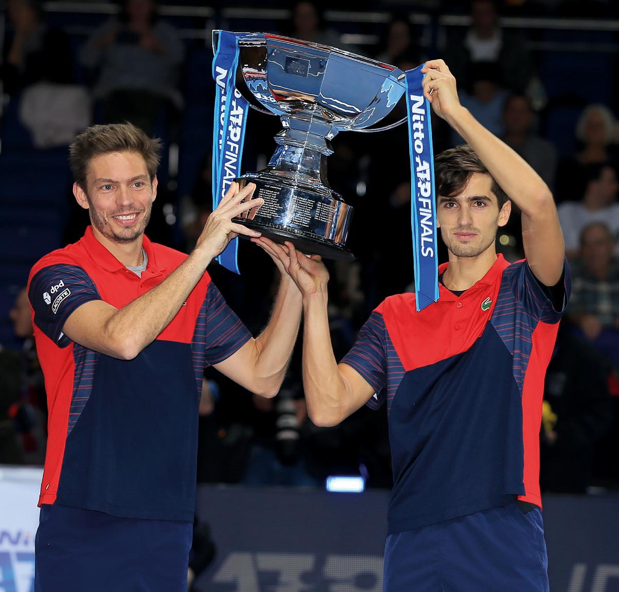 ATP Doppel Weltmeister 2019: Nicolas Mahut (l.) und Pierre Herbert. Foto: Jürgen Hasenkopf